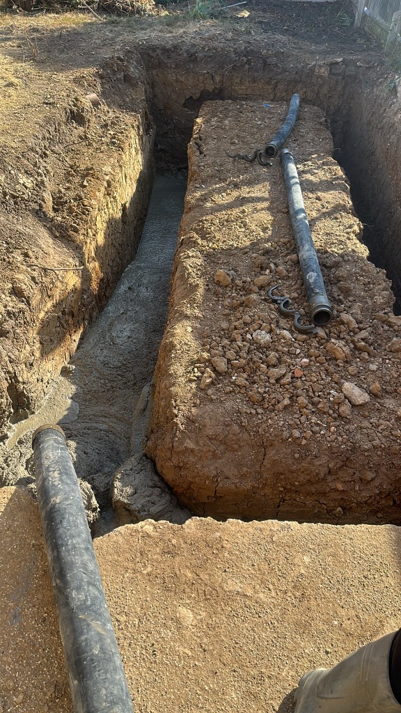 Ground Line Concrete Pumping Pipeline in Action Hounslow